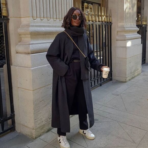 Mango Wool Blend Coat With Scarf New - Picture 8 of 16